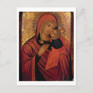 Madonna and Child, c.1650 (Panel) Postkarte