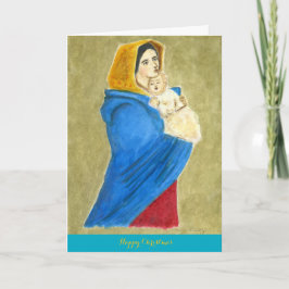 Madonna and child Christmas card Feiertagskarte