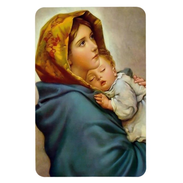 Madonna And Child Roberto Ferruzzi Magnet (Vertikal)