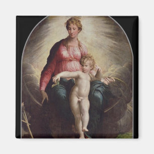 Madonna and Child with St. John and St. Jerome, 15 Magnet