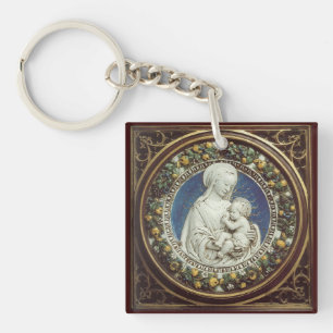 MADONNA AVEC ENFANT Ave Maria Parchemin de prière