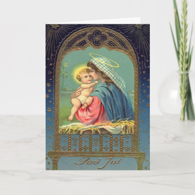 Madonna Baby Jesus Nativage Weihnachten (Vorderseite)