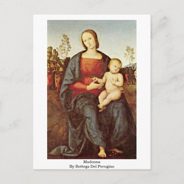 Madonna by Bottega Del Perugino Postkarte (Vorderseite)