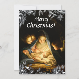 Madonna Child Classic Viktorianische Burgen Feiertagskarte