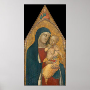 Madonna & Child, Pietro Lorenzetti Poster des Beau