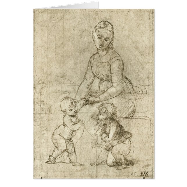Madonna, Christ et Saint Jean Baptiste par Rapahel (Devant)
