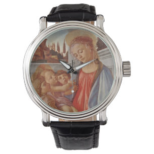 Madonna Christ Kind und Engel Armbanduhr