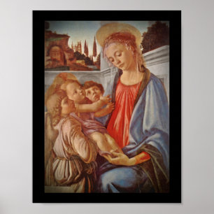 Madonna Christ Kind und Engel Poster