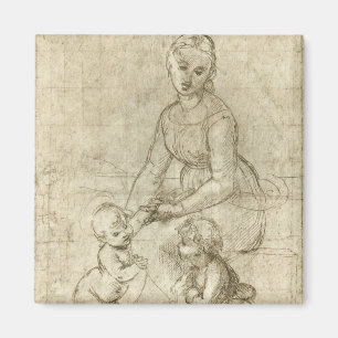 Madonna, Christus, Heiliger Johannes der Täufer vo Magnet
