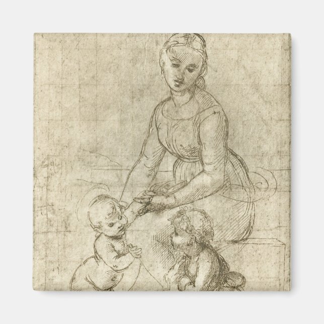 Madonna, Christus, Heiliger Johannes der Täufer vo Magnet (Vorne)