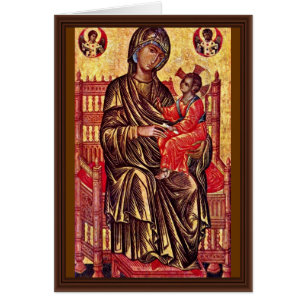 Madonna couronné par Italo-Byzantinischer Maler De
