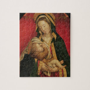 Madonna, das ihr Kind, 1520-30 säugt (Öl auf PA