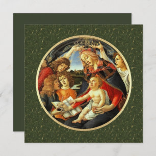 Madonna de Botticelli. Cartes de Noël religieuses