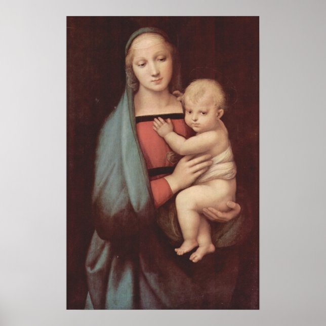 Madonna del Granduca von Raphael Poster (Vorne)