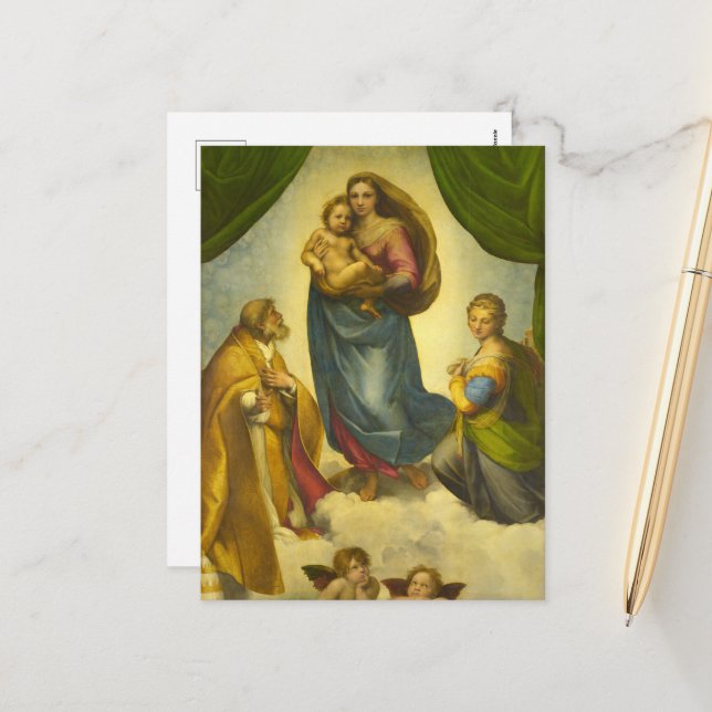 Madonna del Sasso Feiertagspostkarte (Vorderseite/Rückseite Beispiel)