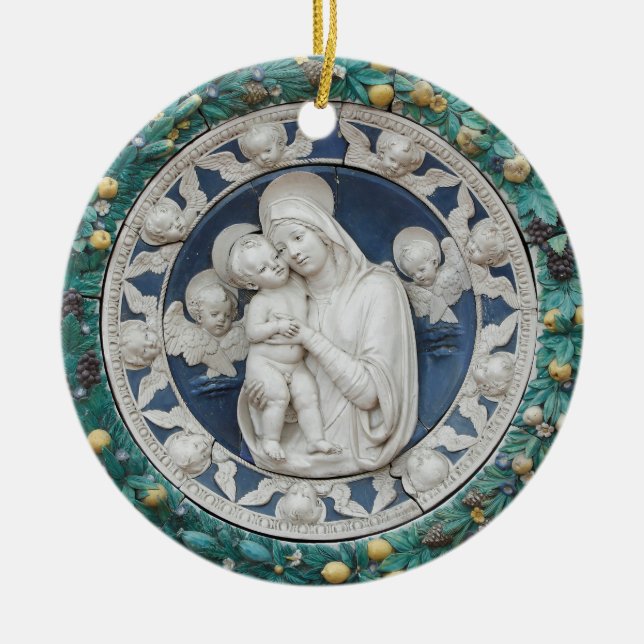 Madonna del Sasso Rodelbahn mit Aussicht Keramik Ornament (Vorne)