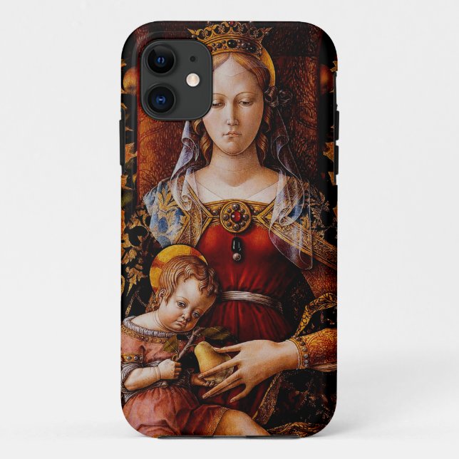 Madonna della Candeletta von Carlo Crivelli Case-Mate iPhone Hülle (Rückseite)