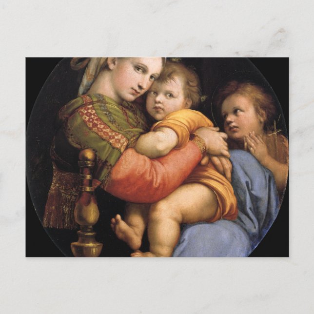 Madonna Della Sedia Postkarte (Vorderseite)