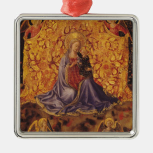 Madonna der Bescheidenheit mit Christuskind und Silbernes Ornament