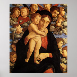 Madonna der Cherubim von Andrea Mantegna Poster