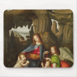 Madonna der Felsen Mousepad