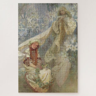 Madonna der Lilien von Alphonse Mucha