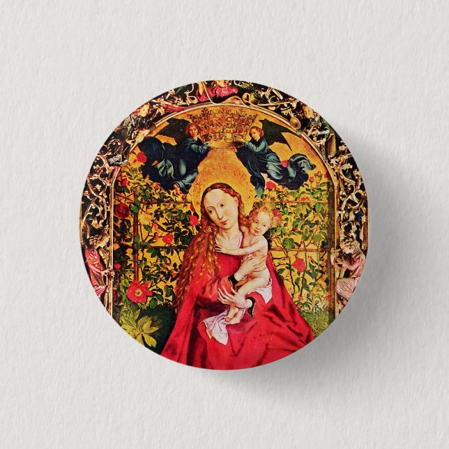 MADONNA DER ROSE BOWER BUTTON (Vorderseite)