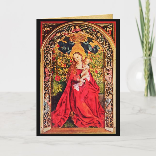 MADONNA DER ROSE BOWER Weihnachten (Vorderseite)