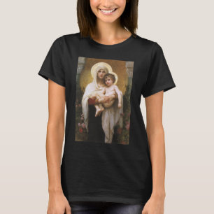 Madonna der Rose von Bouguereau T-Shirt
