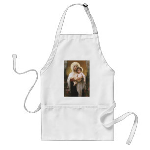 Madonna der Rosen von Bouguereau Schürze
