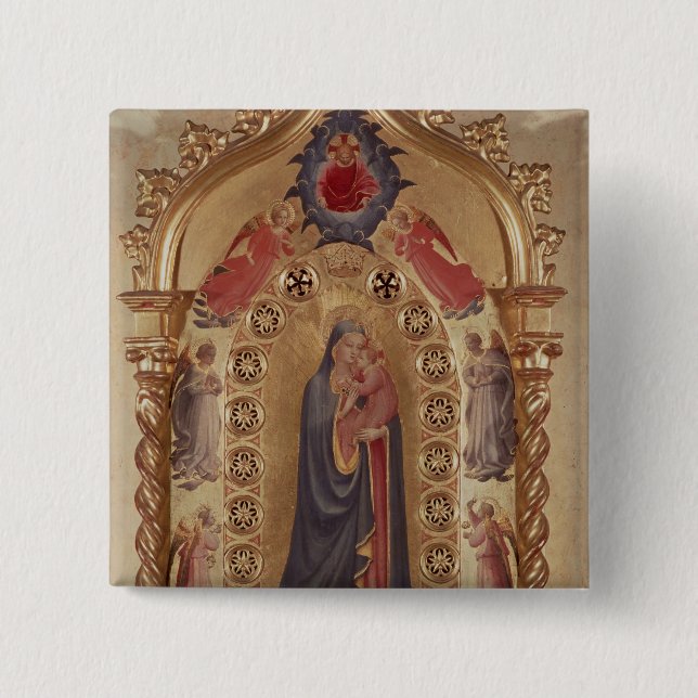Madonna der Sterne Button (Vorderseite)