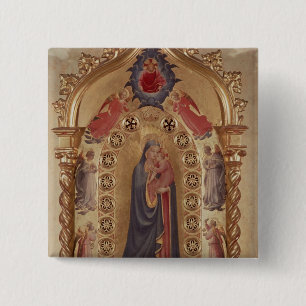 Madonna der Sterne Button