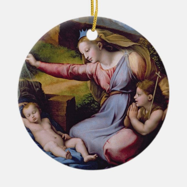 Madonna des blauen Diadem oder Madonna von t Keramikornament (Vorne)
