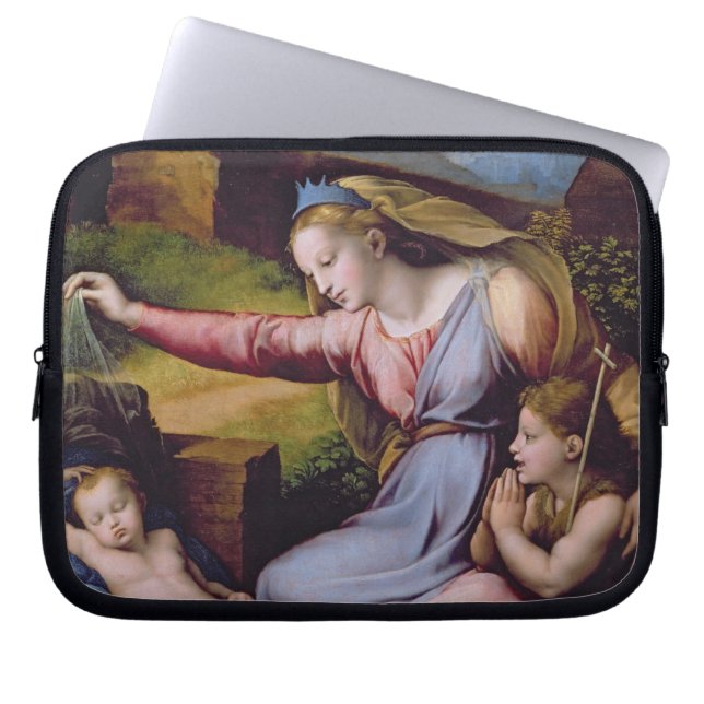 Madonna des blauen Diadem oder Madonna von t Laptopschutzhülle (Vorderseite)