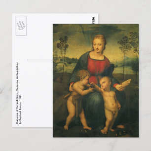 Madonna des Goldfinken von Raphael Sanzio Postkarte