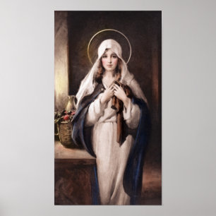Madonna des heiligen Mantel-Druckes - Kammern Poster