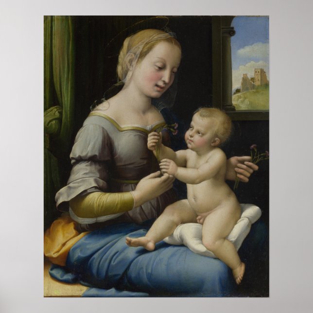 Madonna des roses de Raphael - Poster (Devant)