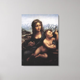 Madonna des Yarnwinder, Leonardo Da Vinci Leinwanddruck