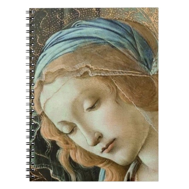 Madonna Detail Botticelli Notizblock (Vorderseite)