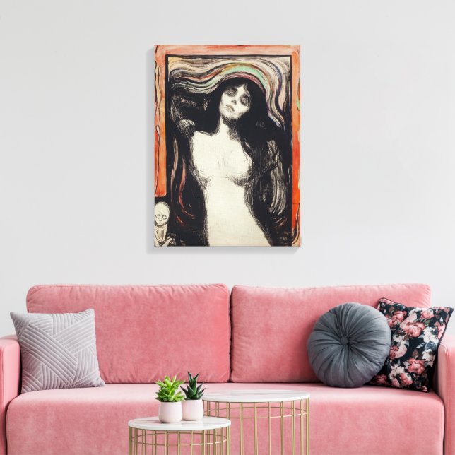 Madonna | Edvard Munch | Leinwanddruck (Insitu (Wohnzimmer))