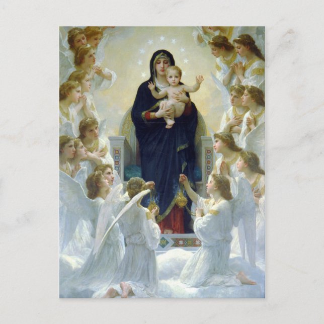Madonna + enfant avec anges, cartes postales de No (Devant)