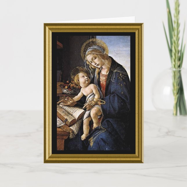 Madonna et carte de Noël d'enfant (Devant)