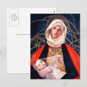 Madonna et Child. Cartes postales de Noël