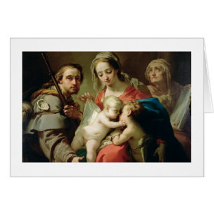 Madonna et enfant avec des saints John, Anna et