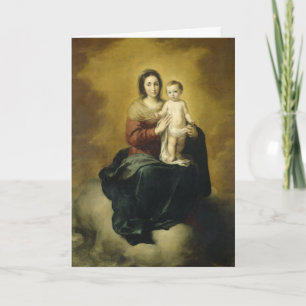 Madonna et Enfant, Carte de Noël aux beaux-arts