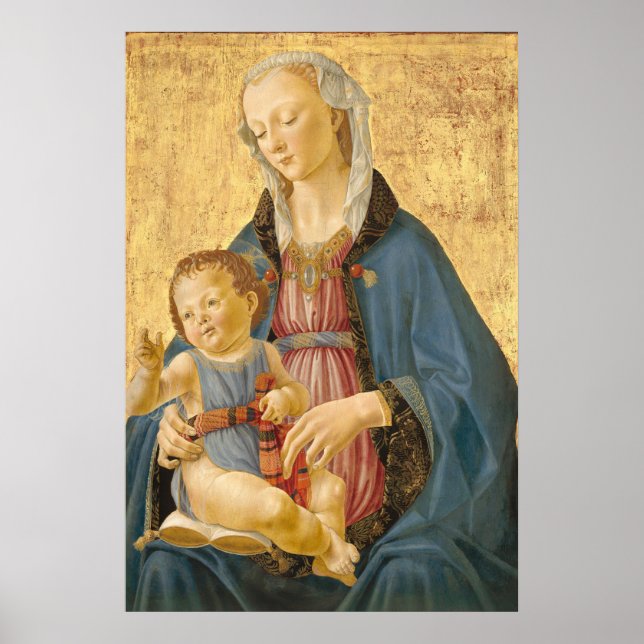 Madonna et Enfant - D. Ghirlandaio Poster des Beau (Devant)