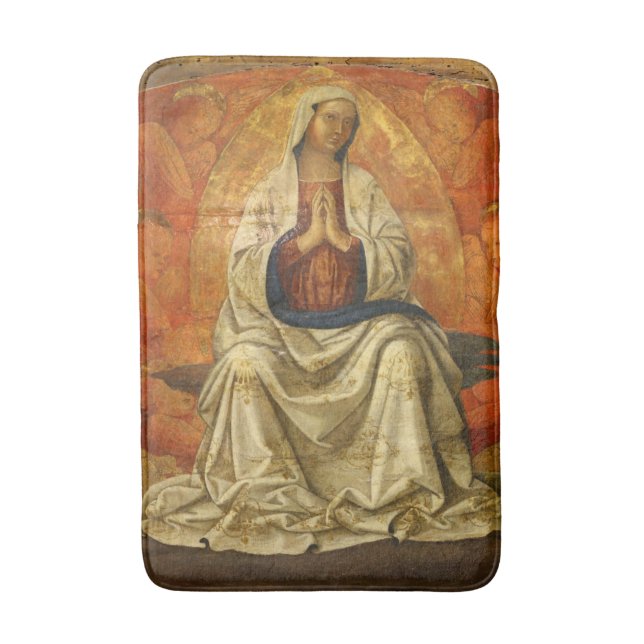 Madonna in Gloria (Jungfrau Mary Enthront) Bath Ma Badematte (Vorderseite Vertikal)