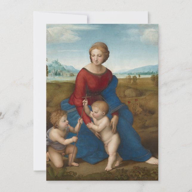 Madonna in Meadow Raphael Einladung (Vorderseite)