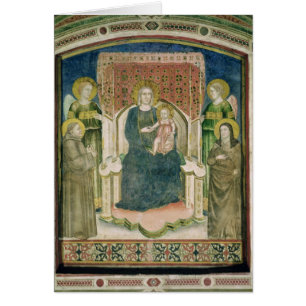 Madonna inthronisierte mit St Francis von Assisi