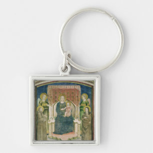 Madonna inthronisierte mit St Francis von Assisi Schlüsselanhänger